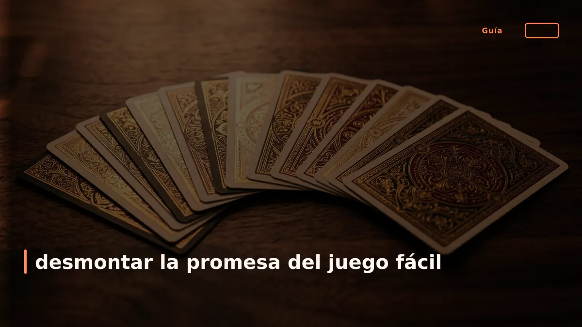 desmontar la promesa del juego fácil