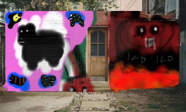 Graffiti artwork by gone