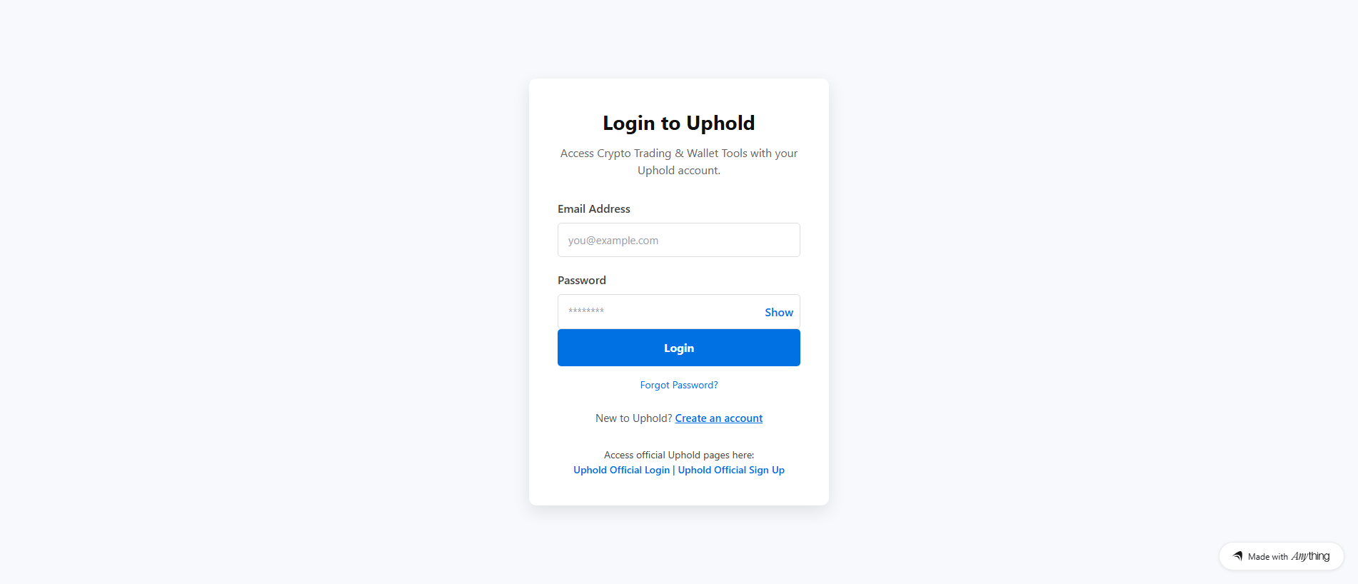 Stored capture of web-upzlogin.created.app