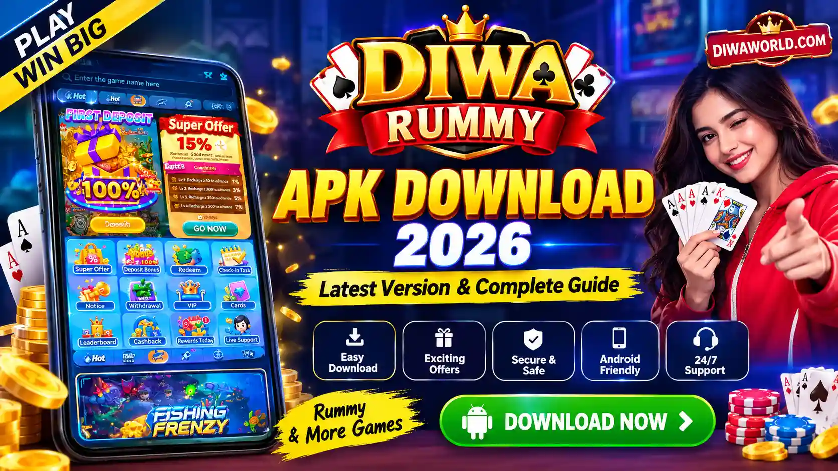 Diwa Rummy APK Download 2026 Banner