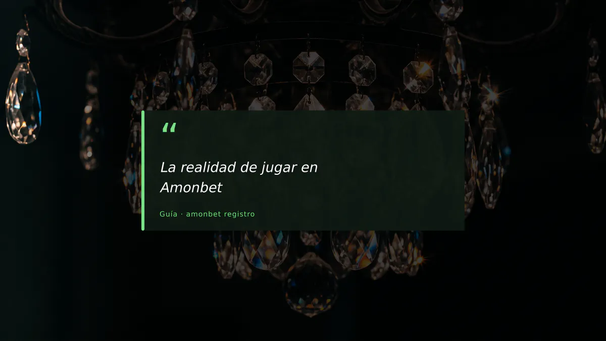 La realidad de jugar en Amonbet