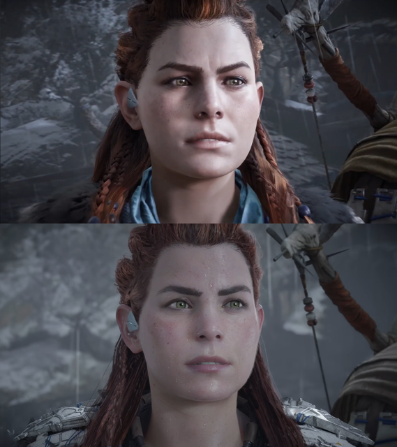 Both Faces Comparison Zero Dawn