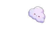 cute cloud smiling decoration