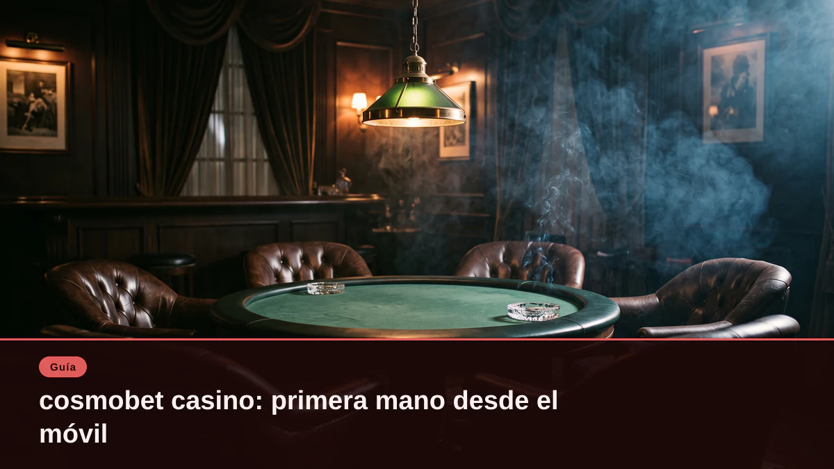cosmobet casino: primera mano desde el móvil