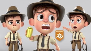Udemy - Modellazione personaggio cartoon per l'animazione Blender 3D (Update 05-2026) - Ita