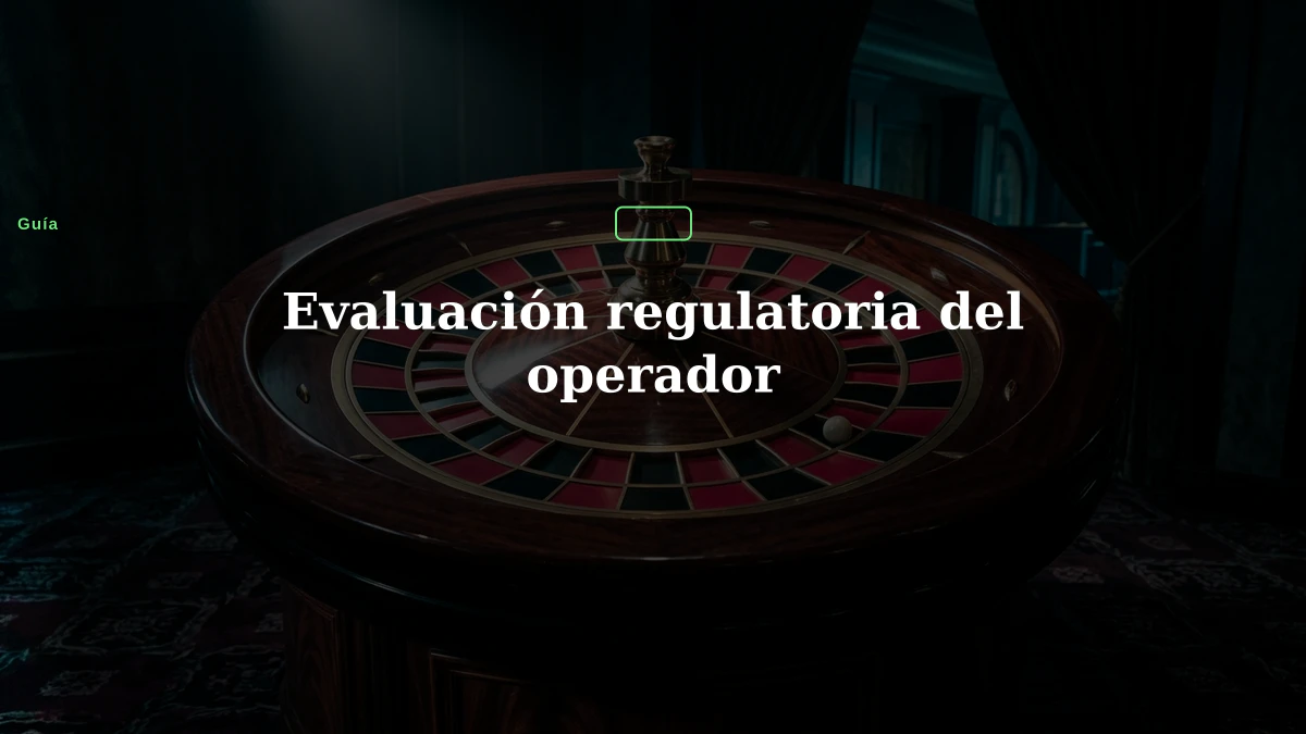 Evaluación regulatoria del operador