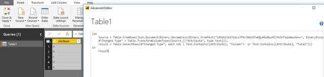 Issue with text filtering in M