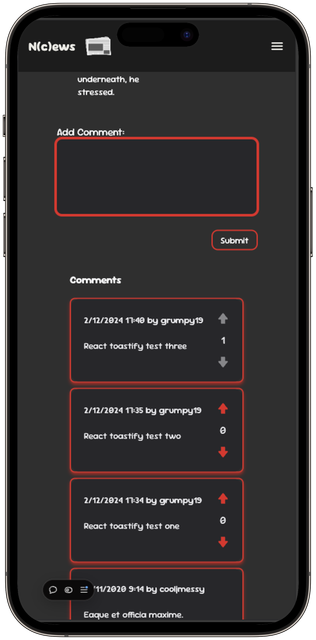 Auth screen displayed on a iPhone 14 Pro Max