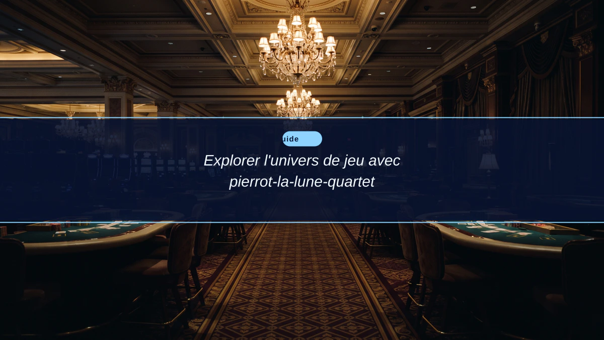 Explorer l'univers de jeu avec pierrot-la-lune-quartet