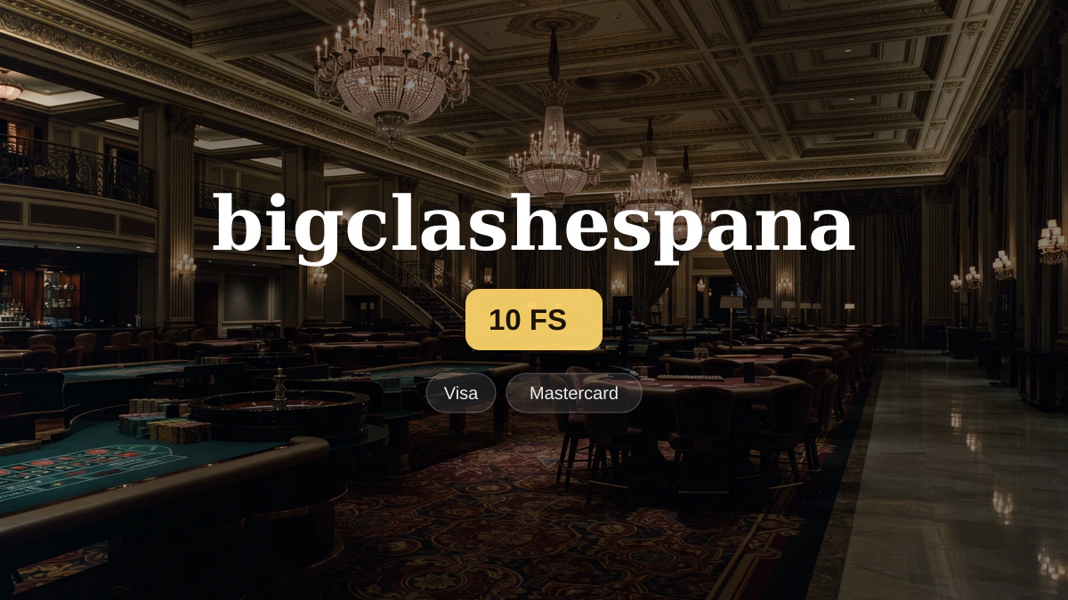 bigclashespana casino — bono de bienvenida 100% hasta 500 € + 10 FS, pagos: Visa, Mastercard, Skrill, Neteller, Paysafecard