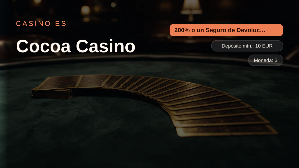 Cocoa Casino - bono de bienvenida 200% o un Seguro de Devoluci&oacute;n de Dinero del 1, pagos: Visa, Mastercard, Skrill, Neteller, Bitcoin