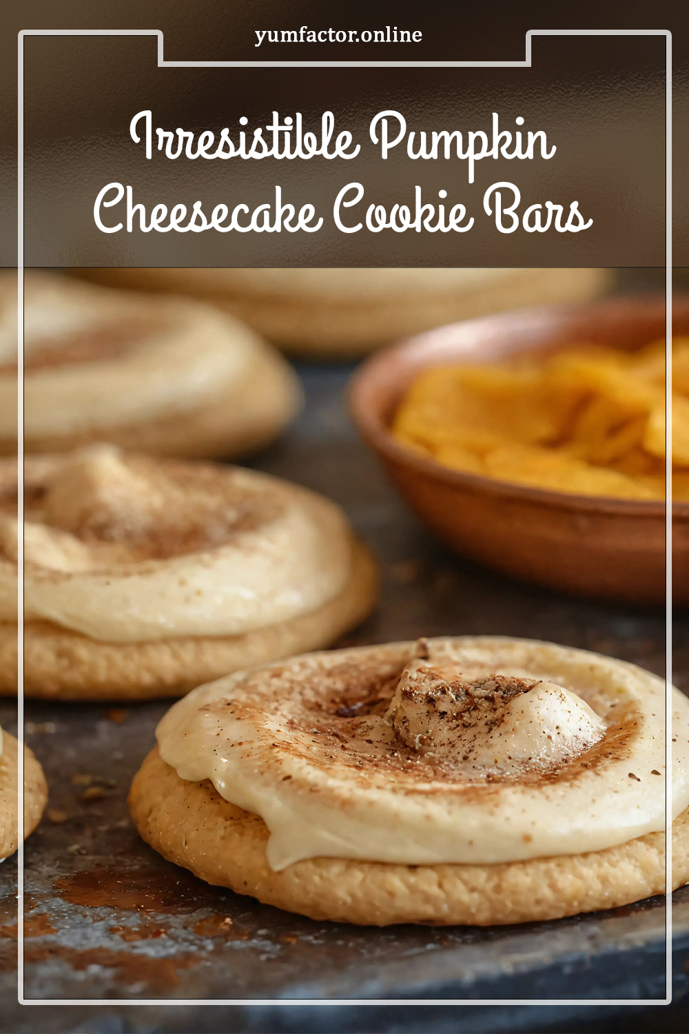 Irresistible Pumpkin Cheesecake Cookie Bars