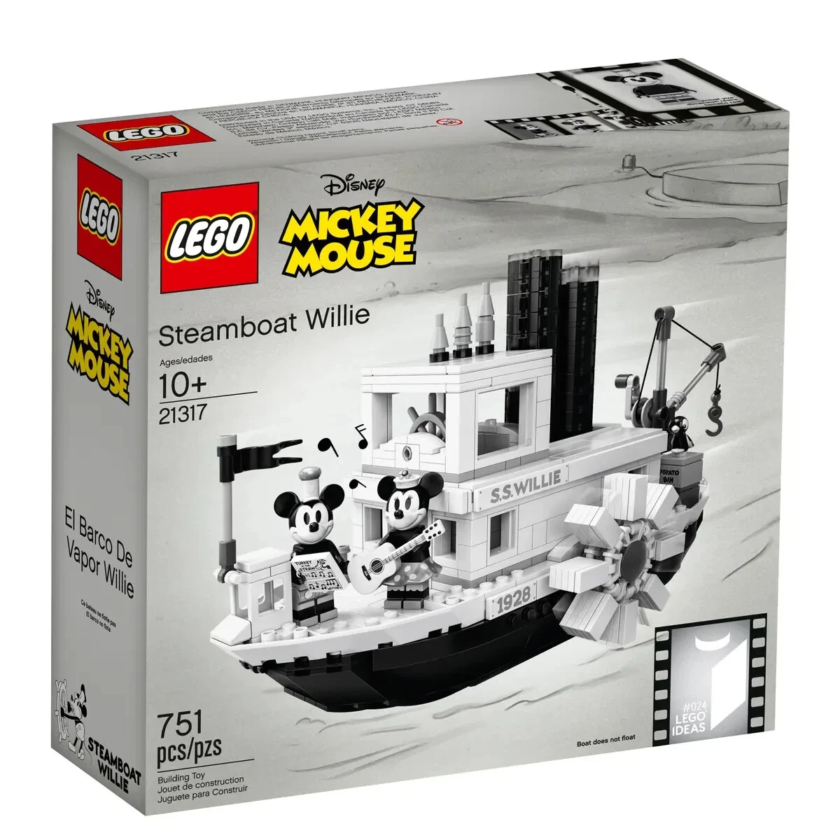 LEGO Ideas Steamboat Willie 21317 - Factory Sealed