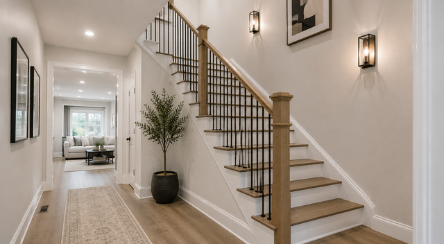 Staircase professionally painted Toronto