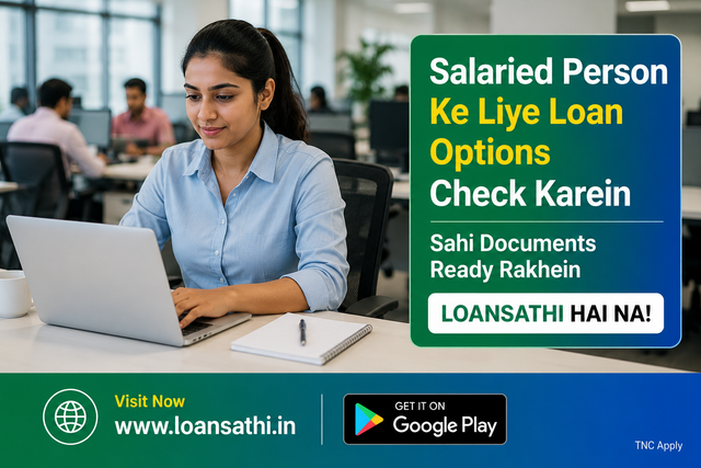 Salaried Person Ke Liye Loan Options Check Karein: Sahi Documents, Low CIBIL Solutions & Fast Approval | Loansathi.in