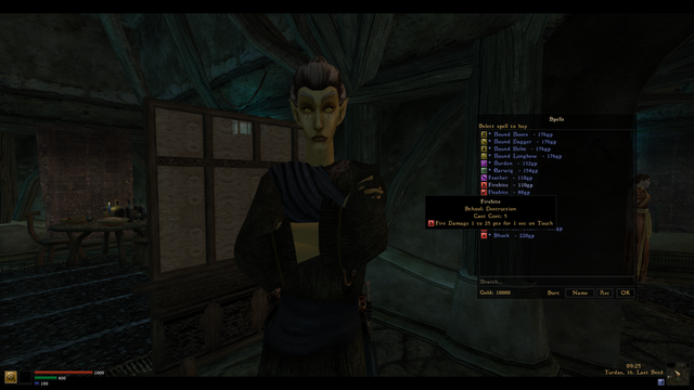 spell vendor menu modded
