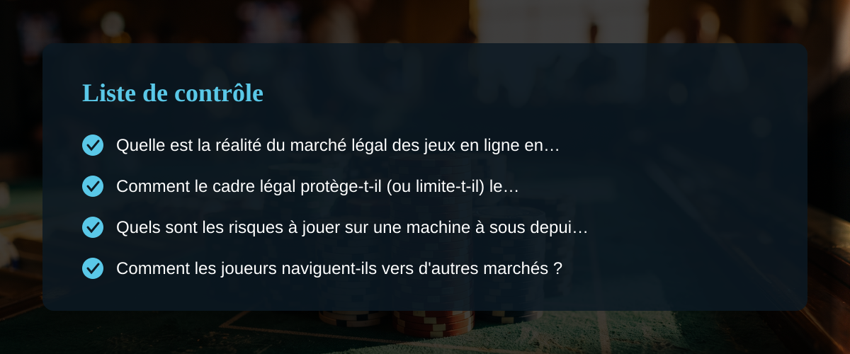 Machine à sous en ligne france : la ligne réglementaire vue par un parieur — Liste de contrôle Machine à sous en ligne france : la ligne réglementaire vue par un parieur — Liste de contrôle