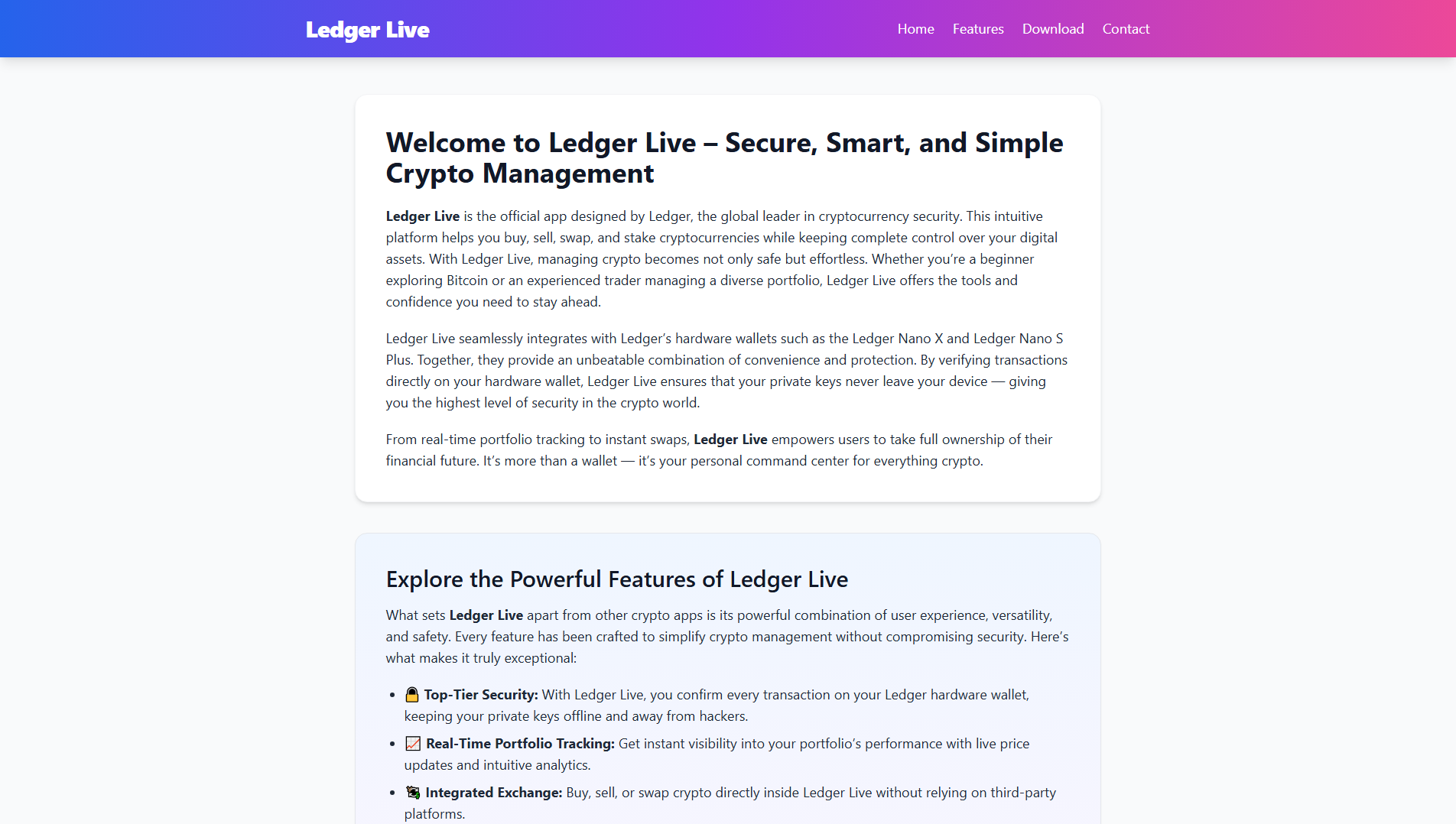 Stored capture of ledg-support-live.pages.dev