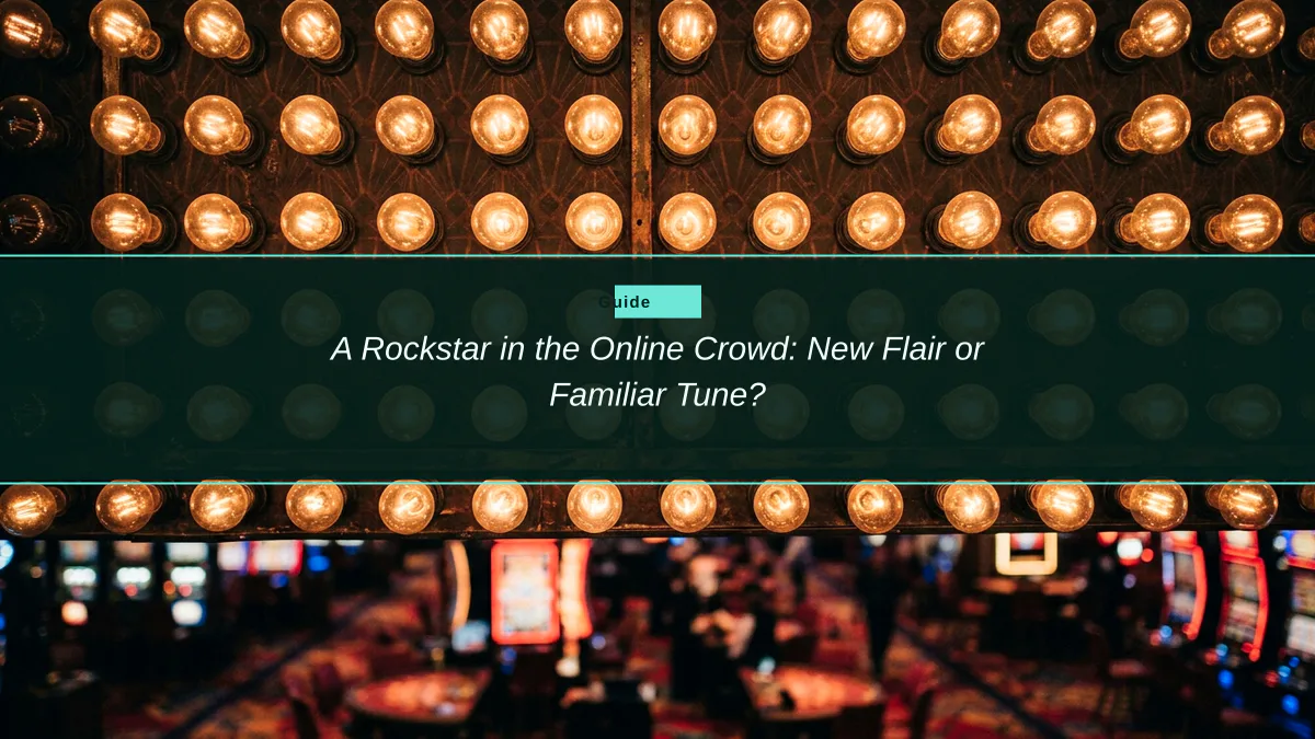 A Rockstar in the Online Crowd: New Flair or Familiar Tune?