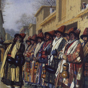 Хор дервишей просящих милостыню Ташкент 1870