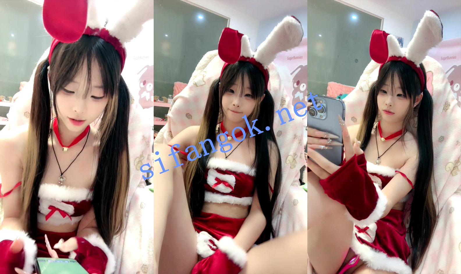 【幼七】圣诞宝贝双马尾可爱萝莉！香香软软的小蛋糕-