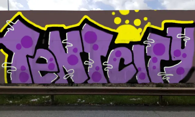 Graffiti artwork by Tkiz