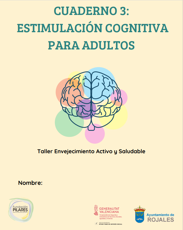 Portada del cuaderno de estimulación cognitiva para adultos