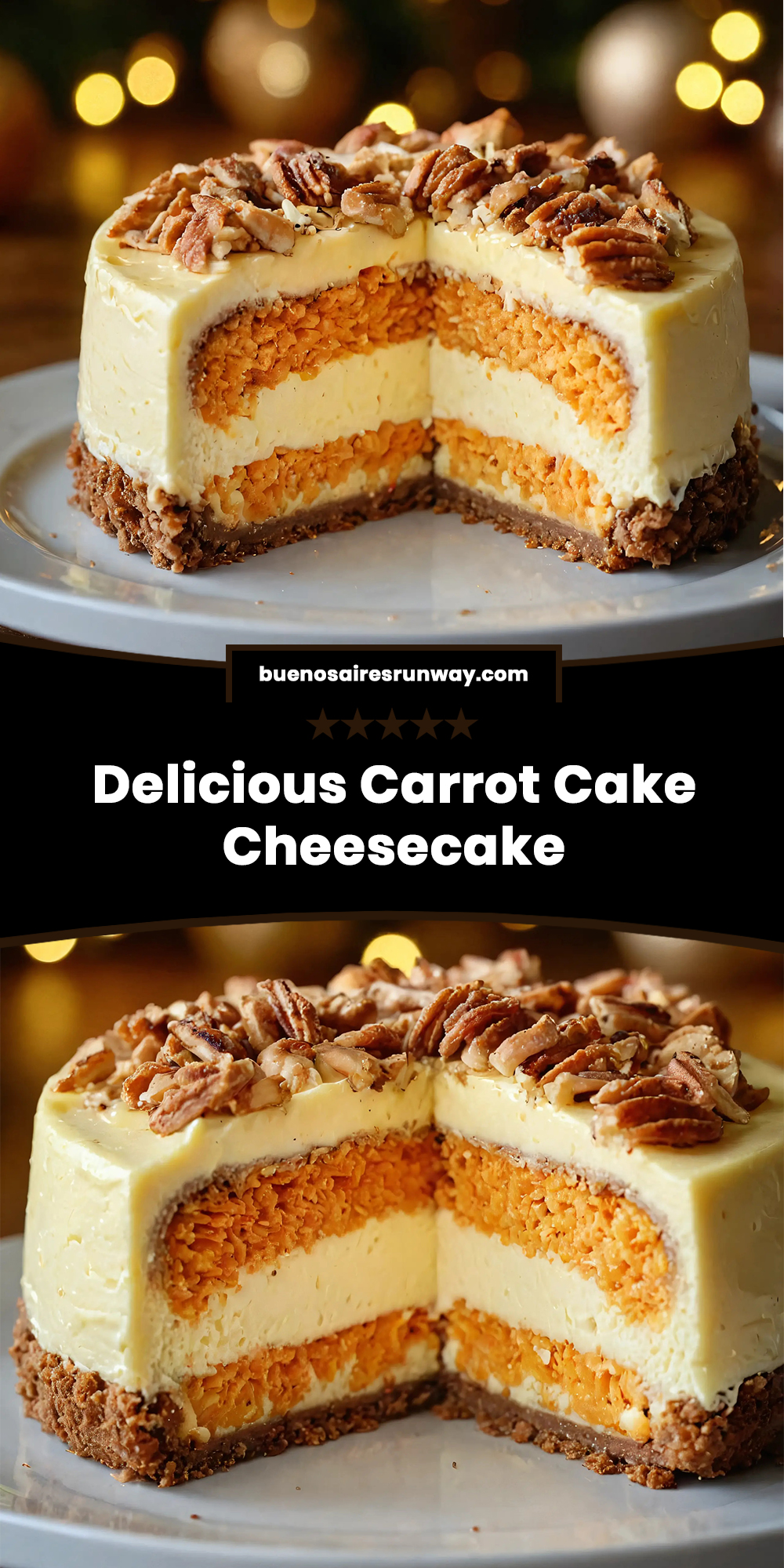 Delicious Carrot Cake Cheesecake