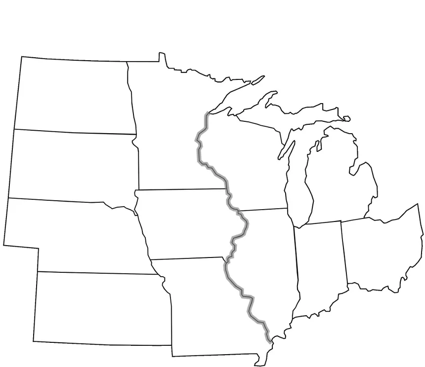 US Area Codes Map (Midwest) Quiz - By pineapplerind