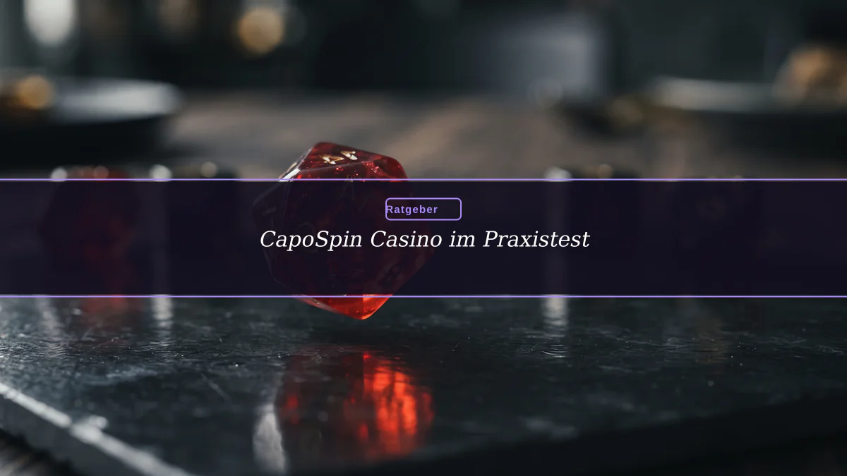 CapoSpin Casino im Praxistest