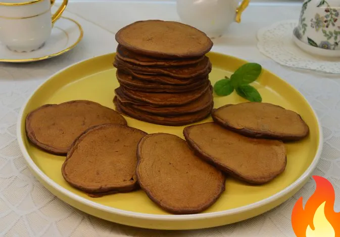 Постер Шоколадные панкейки с апельсином