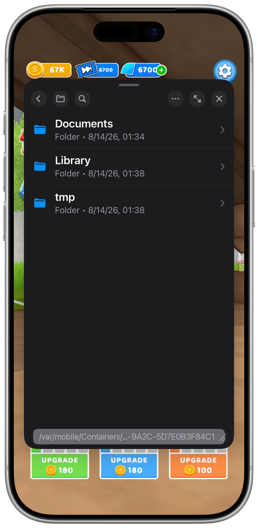 iGameGod File Browser Root Game Folder