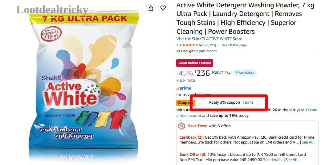 7kg Detergent Powder – Just ₹236 | Top Unbeatable Deal