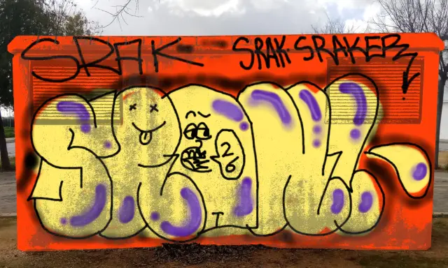 Graffiti artwork by SRAK