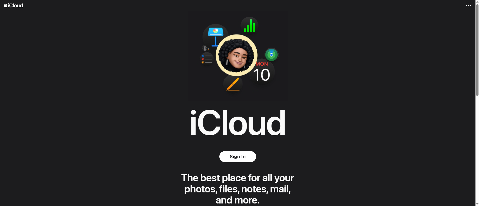 Stored capture of mail.11-icloud.com