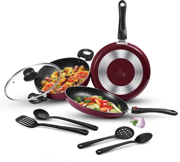 Milton Pro Cook Kitchen Pride Plus Granito 7-Piece Cookware Set