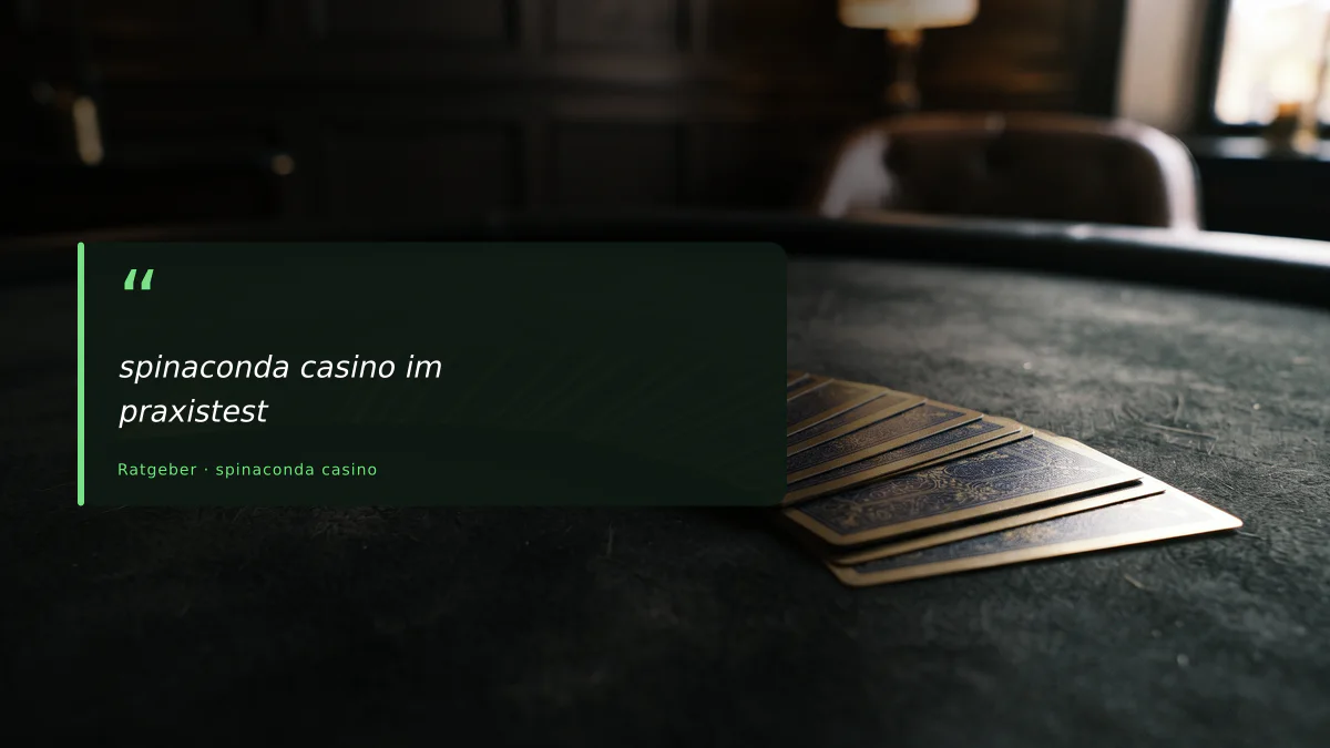 spinaconda casino im praxistest
