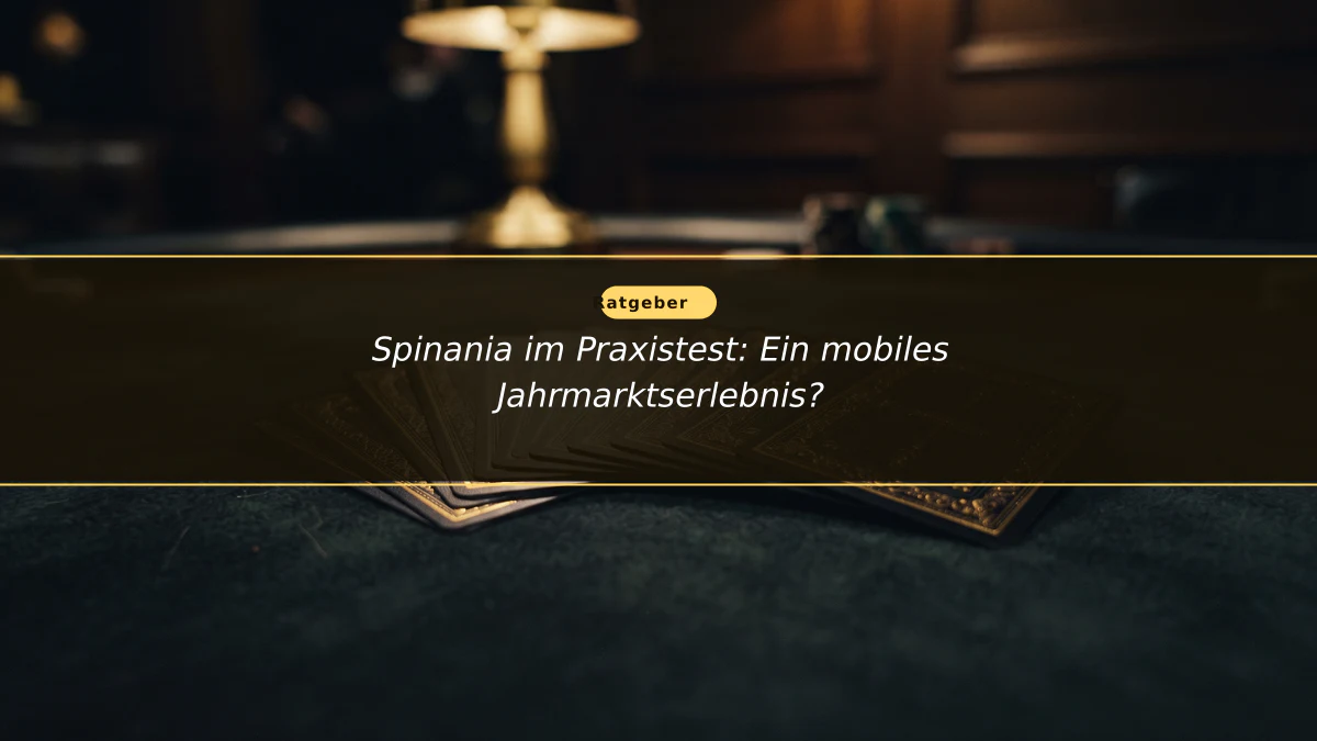 Spinania im Praxistest: Ein mobiles Jahrmarktserlebnis?
