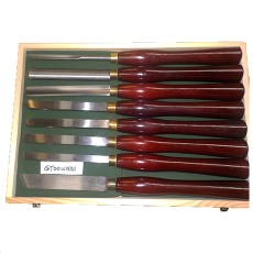 Wood Chisel Set, 8 Piece, HSS Steel with Tips