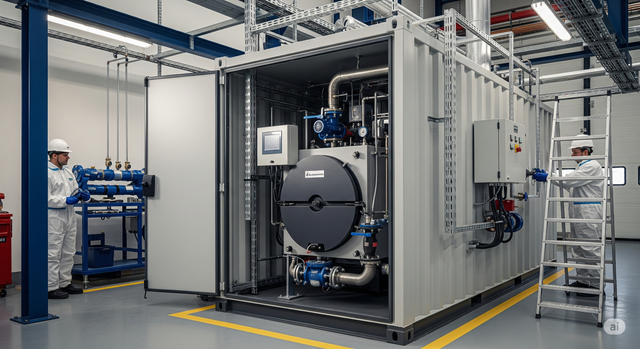Compact-boiler-unit-installed-for-decentralised-industrial-heating