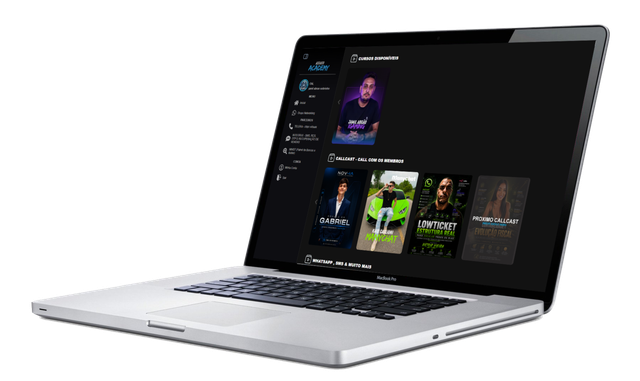 Dashboard da área de membros ASGARD ACADEMY