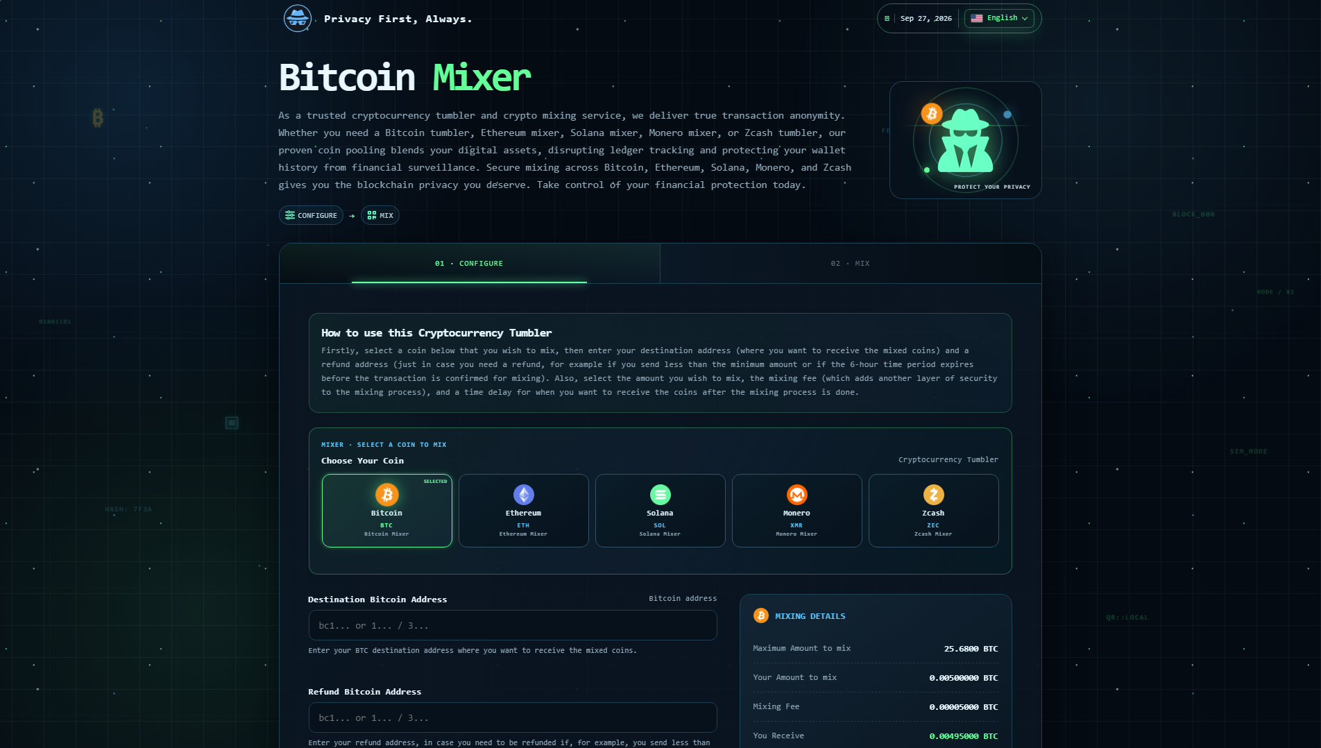 Stored capture of cryptocurrency-tumbler.com