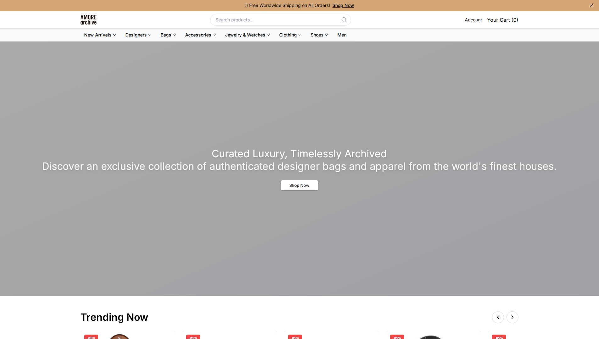 Stored capture of amorearchivevault.shop