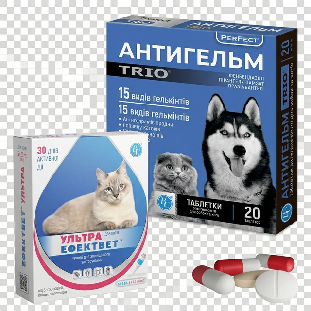 Засоби від паразитів для котів