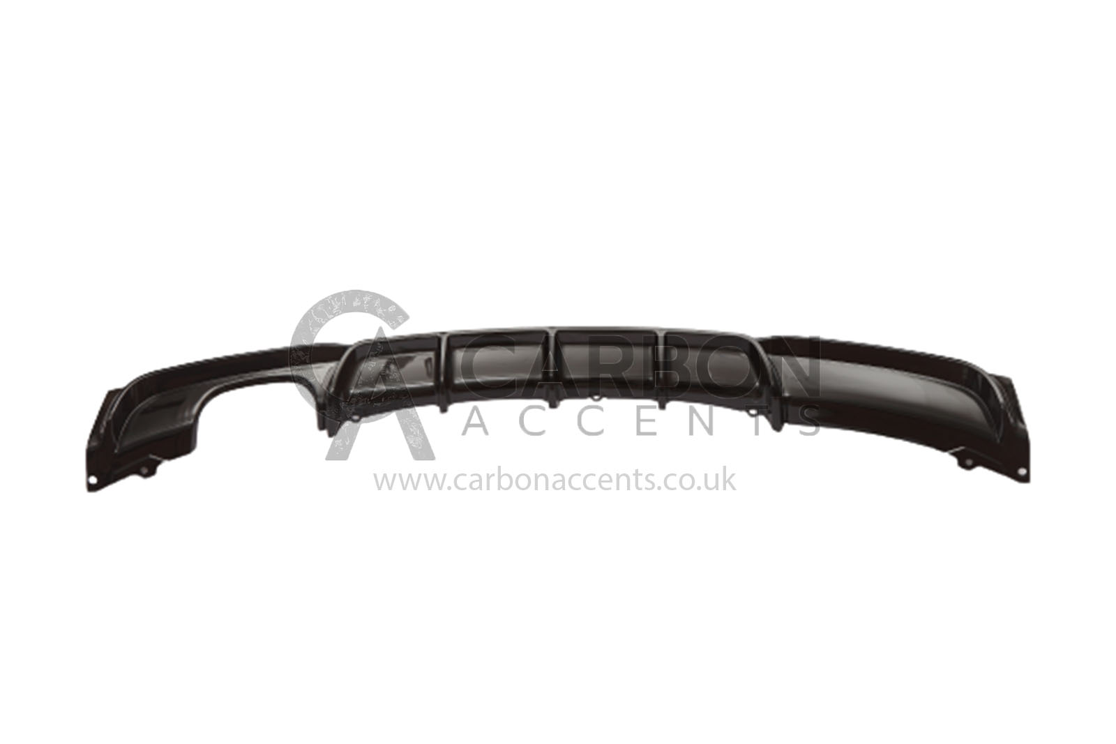BMW 3 Series F30 F31 M Sport Twin Exhaust Rear Diffuser Gloss Black 12-19