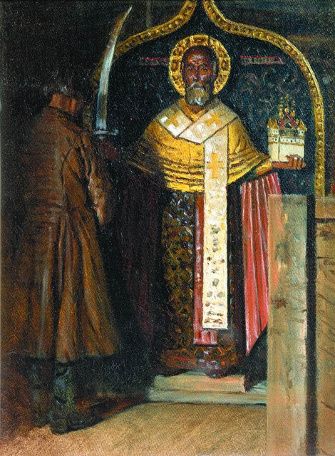 Икона Николы с верховья реки Пинеги 1894