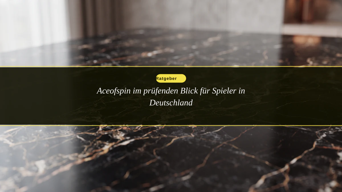 Aceofspin im prüfenden Blick für Spieler in Deutschland