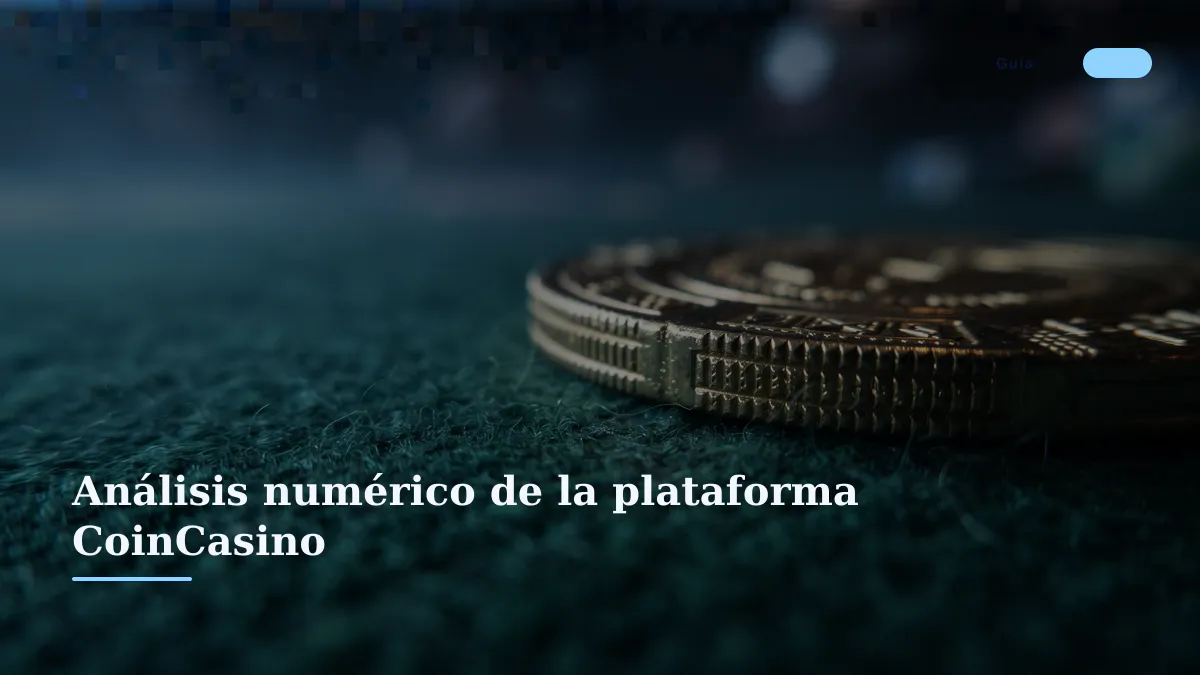 Análisis numérico de la plataforma CoinCasino