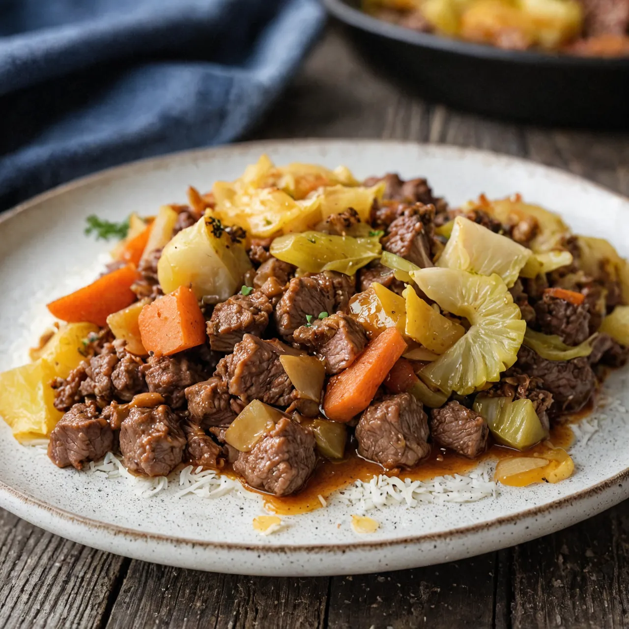 Irish Ground Beef & Cabbage Recipe