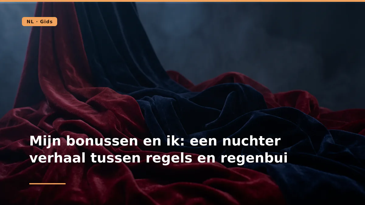 Mijn bonussen en ik: een nuchter verhaal tussen regels en regenbui